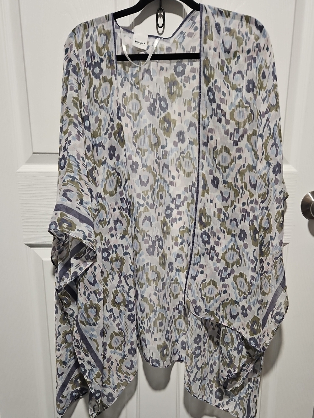 Sonoma Women's Multicolor Floral-Print Lightweight Kimono